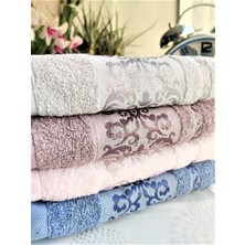 Z&n Style Bukle Jakarlı 70X140 Cm. Banyo Havlusu