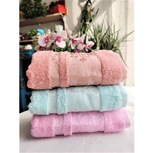 Gardenya 50X90 Cm. Jakarlı Bukle  Çeyizlik Lüks Havlu Seti (3'lü Set)