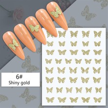 Nicole Diary 3D Reflektif Efekt Nail Art Sticker  Model - 6 (55881-6)