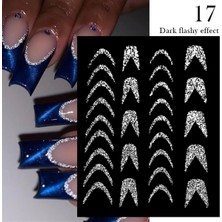 Nicole Diary 3D Reflektif Efekt Nail Art Sticker  Model - 17 (55881- 17)