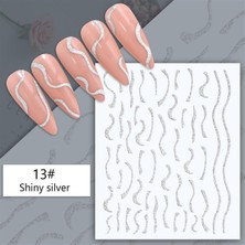 Nicole Diary 3D Reflektif Efekt Nail Art Sticker  Model - 18 (55881- 18)