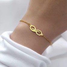Nida Jewelry 925 Ayar Gümüş Sonsuzluk Bileklik