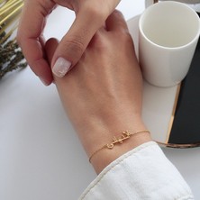 Nida Jewelry 925 Ayar Gümüş Arapça Isim Bileklik