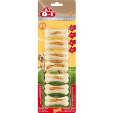 8in1 Delights Strong Xs Tavuklu Köpek Ödül Kemiği 7'li 140 G