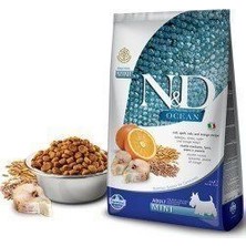 N&D Ocean Düşük Tahıllı Balık Portakal Mini Yetişkin Köpek Maması 2.5 kg