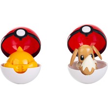 ThreeMB Toys Pokemon Orijinal Lisanslı Elf Topu 2'li Kutu - 4  (Eevee-Psyduck)