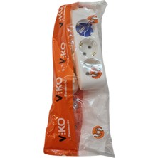 Viko Üçlü Topraklı 2 Metre 3' Lü Priz