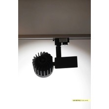 Ack Cob LED Monofaze Ray Armatürü Siyah Kasa 4000K Ilık Beyaz 30W