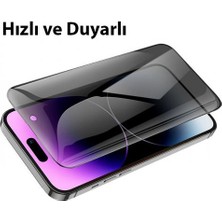 Polhammobile Polham Prıvacy Gizlilik Özellikli iPhone 14 Pro Ful Kaplama Kırılmaz Ekran Koruyucu,hayalet Koruyucu