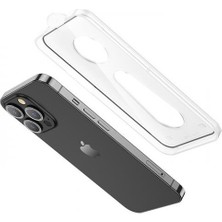 Polhammobile Polham Montaj Aparatlı 0.3mm iPhone 14 Pro 6.1 Ful Kaplama Kırılmaz Ekran Koruyucu, 9h Dayanıklı