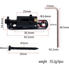 Perfk 3 Adet Tek Gitar Köprüsü Için 3/4/5 Dize Gitar Puro Kutusu Banjo Parçaları Altın (Yurt Dışından)