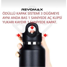 Revomax 16 Oz 473 ml Paslanmaz Çelik Termos Beyaz