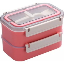 Vagonlife Vagon Life Lunchbox Paslanmaz Çelik 1600ML VGN-494 Pembe