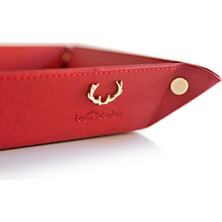 Le Color Masaüstü Düzenleyici Dekoratif Organizer Kırmızı