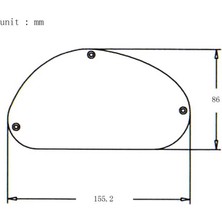 St Sports Gitar Bass Parça Aksesuarı 155MM Için Elektro Gitar Boşluk Kapağı Geri (Yurt Dışından)