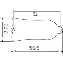 Perfk 2 Adet Gitar 2 Delik Plastik Kafes Rod Kapak Plakası Gitar Yedek Parça Için (Yurt Dışından)