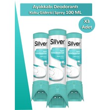 Silver Ayakkabı Deodorantı Koku Giderici Önleyici Sprey 100 ML 3 ADET