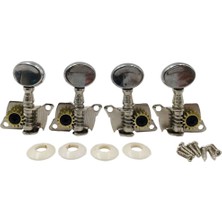 Perfk 4x Gitar Dize Düğme Tuning Pegs Makine Kafası 4 Dizeler Gitar Için (Yurt Dışından)