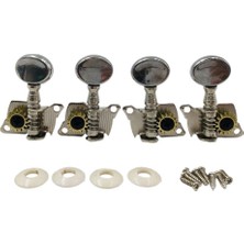 Perfk 4x Gitar Dize Düğme Tuning Pegs Makine Kafası 4 Dizeler Gitar Için (Yurt Dışından)