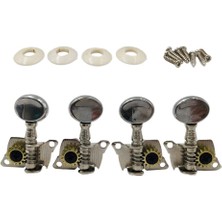 Perfk 4x Gitar Dize Düğme Tuning Pegs Makine Kafası 4 Dizeler Gitar Için (Yurt Dışından)