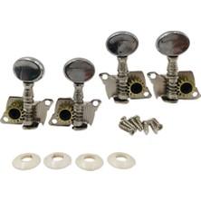 Perfk 4x Gitar Dize Düğme Tuning Pegs Makine Kafası 4 Dizeler Gitar Için (Yurt Dışından)