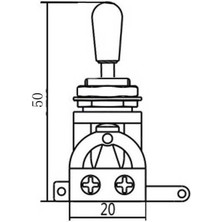 Perfk Seçici Anahtarı Bakır 3 Yollu Gitar Geçiş Anahtarı Pickup Lp Elektro Gitar Için (Yurt Dışından)