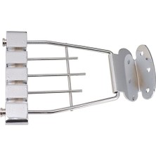 Perfk Elektrik Bas Köprü Yarı Hollow Tailpiece Trapez 4 Dize Gitar Için 15MM (Yurt Dışından)