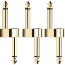 Perfk 3 Paket Gitar Etkisi Pedalı Kuplör 1/4 "inç Bağlayıcı Z Tipi Yama Adaptörü (Yurt Dışından)
