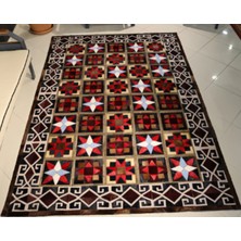 Dericibey Afgan Halısı Modelli Kuzu Derisi Halı 170 x 240 Cm