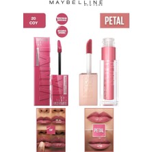 Maybelline New York Maybelline Dudak Dolgunlaştırıcı Parlatıcı Kalıcı Işıltılı Dudaklar Nemlendirici Lip Gloss Seti 20 COY-005 Petal