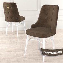 Canisa Concept Are Serisi,80 x 132 cm Açılabilir Mdf Beyaz Mermer Desen Masa Takımı ve 4 Sandalye