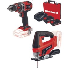 Einhell Te-Cd 18/50 Li-I Bl Matkap Tc-Js 18 Dekupaj 2.0+4.0AH Akülü Set