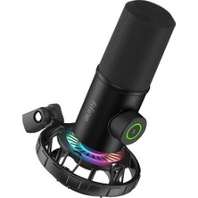 Fifine K658 USB Mikrofon Rgb Yayıncı - Oyuncu - Bilgisayar Mikrofonu - Uyumlu Masa Tipi Mikrofon Stand Ayaklık - Sehpası