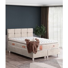 Setay Gümüş İkili Set Tek Kişilik Baza Başlık - Krem