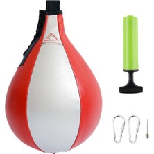 Perfk Boks Hız Torbası Asma Punch Bag Speedball Fitness Boks Boks Kırmızı (Yurt Dışından)