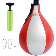 Perfk Boks Hız Torbası Asma Punch Bag Speedball Fitness Boks Boks Kırmızı (Yurt Dışından)