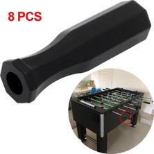 Perfk 8pcs Foosball Sap Tutamaklar /8 Inç Foosball Çubuklar Sekizgen Kulplar (Yurt Dışından)