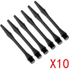 Perfk 60PCS 2ba Iplik Plastik Dart Sapları Şaftlar Aksesuar Yedek 54MM Siyah (Yurt Dışından)