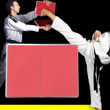 Perfk Dövüş Sanatları Için Taekwondo Karate Kurulu Dövüş Sanatları Eğitim Ekipmanı 10MM Kırmızı (Yurt Dışından)