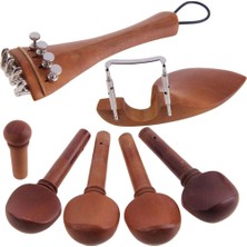 Perfk Chinrest+Çizme Plakaları+Vida+Ince Ayarlama+Tuner+Vida+Kuyruk Için Tail Halat (Yurt Dışından)