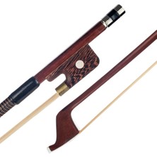 Perfk 4/4 Brazilwood Stick Fransız Çift Bas Bow Ebony Kurbağa At Kaçı String (Yurt Dışından)