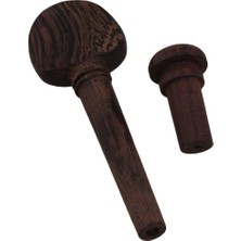 Perfk 4 Set Wenge Ahşap Endpins Tuning Peg Tuner Chinrest Kuyruk Yayını 4/4 Keman Için (Yurt Dışından)