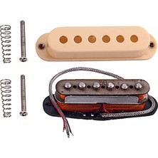 Perfk Elektro Gitar Humbucker Pikap Boyun / Middlebridge Pikaps Parçaları Bej 50MM Accs (Yurt Dışından)