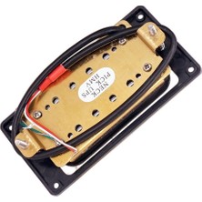 Perfk 2 Adet Gitar Çift Sıcak Demiryolu Humbucker Boyun Köprüsü Pikap Çift Bobin -Black (Yurt Dışından)