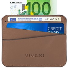 Gio&Mi Boris - Kahverengi Unisex Hakiki Deri Kartlık EE181002.YN BROWN