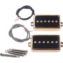 Perfk 2 Parça Yükseltme P90 Soapbar Pikap Set Elektro Gitar Parçaları Için Altın (Yurt Dışından)