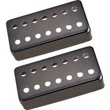 Perfk 2 Adet Pirinç 7 Dize Elektro Gitar Humbucker Kabuk Siyah Kapakları (Yurt Dışından)