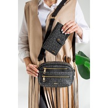 Just Polo Kahve Taba Çok Bölmeli Kadın Omuz Çantası Çapraz Çanta 2183-HB