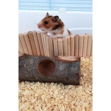 Alyones Hamster Uzun Ahşap Köprü, Cüce Hamster Bükülebilir Merdiven,