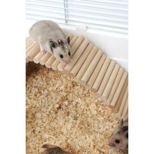 Alyones Hamster Uzun Ahşap Köprü, Cüce Hamster Bükülebilir Merdiven,